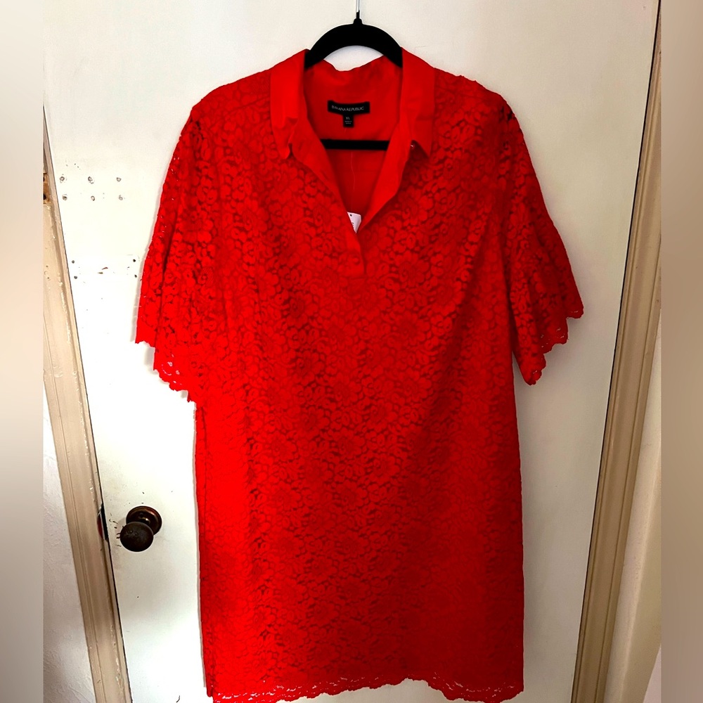 Short sleeved lace dress